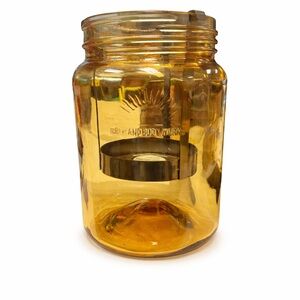 Bath & Body Works Amber Glass Candle Holder